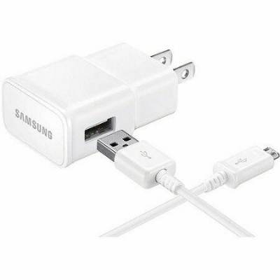 Samsung Fast Charger with Micro USB Cable & Power Adapter - White